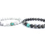Bracelets de distance / couples - Howlite et Labradorite 6 mm