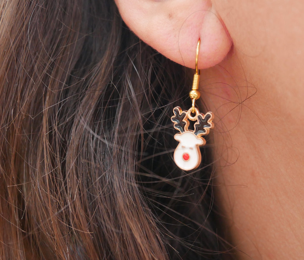 Boucles d'oreilles Rennes de Noël