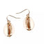Boucles d'oreilles dorées pendantes en coquillages cauris