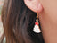 Boucles d'oreilles sapin de Noël rouge
