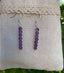 Boucles d'oreilles pendantes en Améthyste