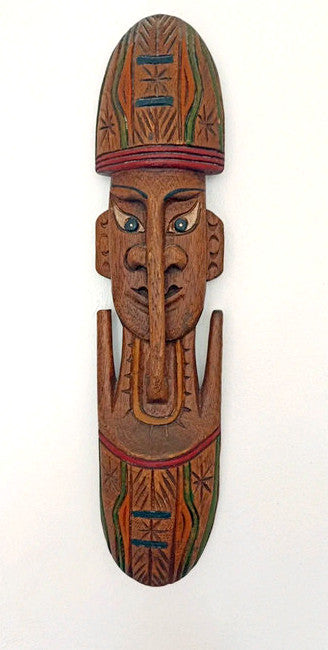 Masque africain en bois sculpté - Artisanat du Sénégal