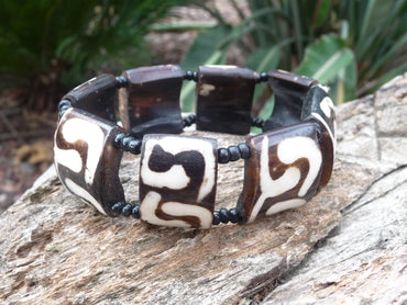 Bracelet ethnique en corne Kopan Népal