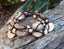 Bracelet multirangs ethnique nature perles en noix de coco