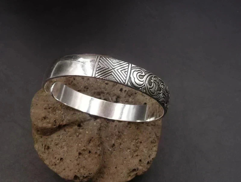 Bracelet en argent 999, fleur de lotus, spiritualité, Bouddha, méditation