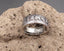 Bague homme / femme en acier inoxydable gravé 