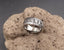 Bague homme / femme en acier inoxydable gravé "Om Mani Padme Hum"