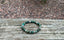 Bracelet élastique Lithothérapie en Turquoise Africaine foncée