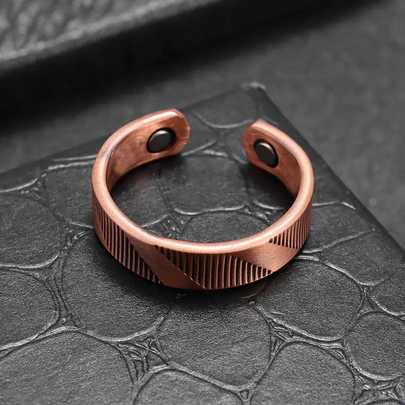 Bague en cuivre avec aimants Anti-Douleurs Arthrose Rhumatisme