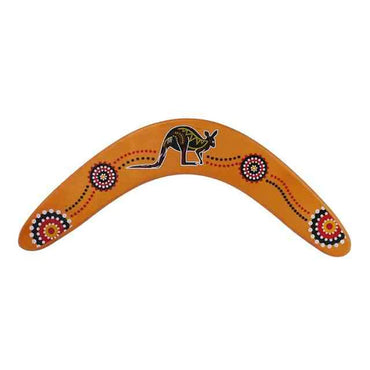 Boomerang aborigène kangourou en bois artisanat Australie