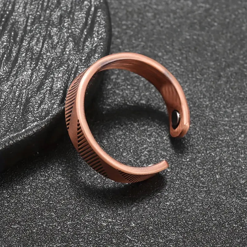 Bague en cuivre avec aimants Anti-Douleurs Arthrose Rhumatisme
