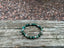 Bracelet élastique Lithothérapie en Turquoise Africaine foncée