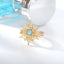 Bague Fleur de Lotus en Amazonite