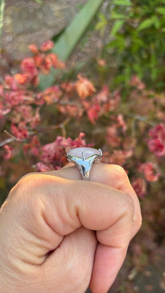 Bague "Sérénité" en Quartz Rose