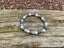 Bracelet spécial équilibre émotionnel Calcédoine, Lépidolite et Pierre de Lune