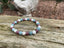 Bracelet spécial équilibre émotionnel Calcédoine, Lépidolite et Pierre de Lune