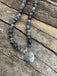 Bracelet Mala 108 perles en Labradorite grise naturelle 6 mm- Arbre de Vie