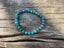 Bracelet élastique de lithothérapie en Turquoise Africaine, Made in France