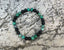 Bracelet élastique Lithothérapie en Turquoise Africaine et pierre de lave