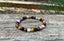 Bracelet élastique Lithothérapie en Jaspe Mokaïte ou Mookaite et Agate noire