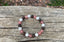 Bracelet élastique en Quartz Fraise, Grenat et Pierre de Lune - 8 mm