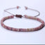 Bracelet Shamballa ajustable, perles en Rhodochrosite naturelle