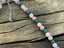 Parure bracelet et collier, Malachite, Quartz Rose et Rhodochrosite, Made in France