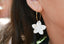 Boucles d'oreilles créoles et Fleur de Tiaré