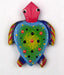 Magnet aimant tortue de mer en bois peint