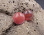 Boucles d'oreilles Clous en Quartz Fraise du Brésil