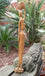 Statue porteuse d'eau en bois de rose deux tons de bois