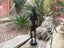Statuette chasseur guerrier en bois sculpté Art Africain