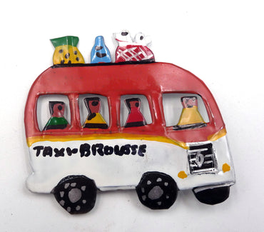 Magnet aimant car brousse en tôle recyclée artisanat de Madagascar