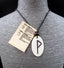 Collier Rune Wunjo pendentif en os de buffle - Optimisme