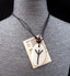 Collier Rune Algiz en os de buffle - Optimisme