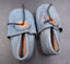 Chaussons pour bébé en cuir bleu - Pointure 20
