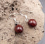 Boucles d'oreilles nature Stéphanie en bois semi-précieux