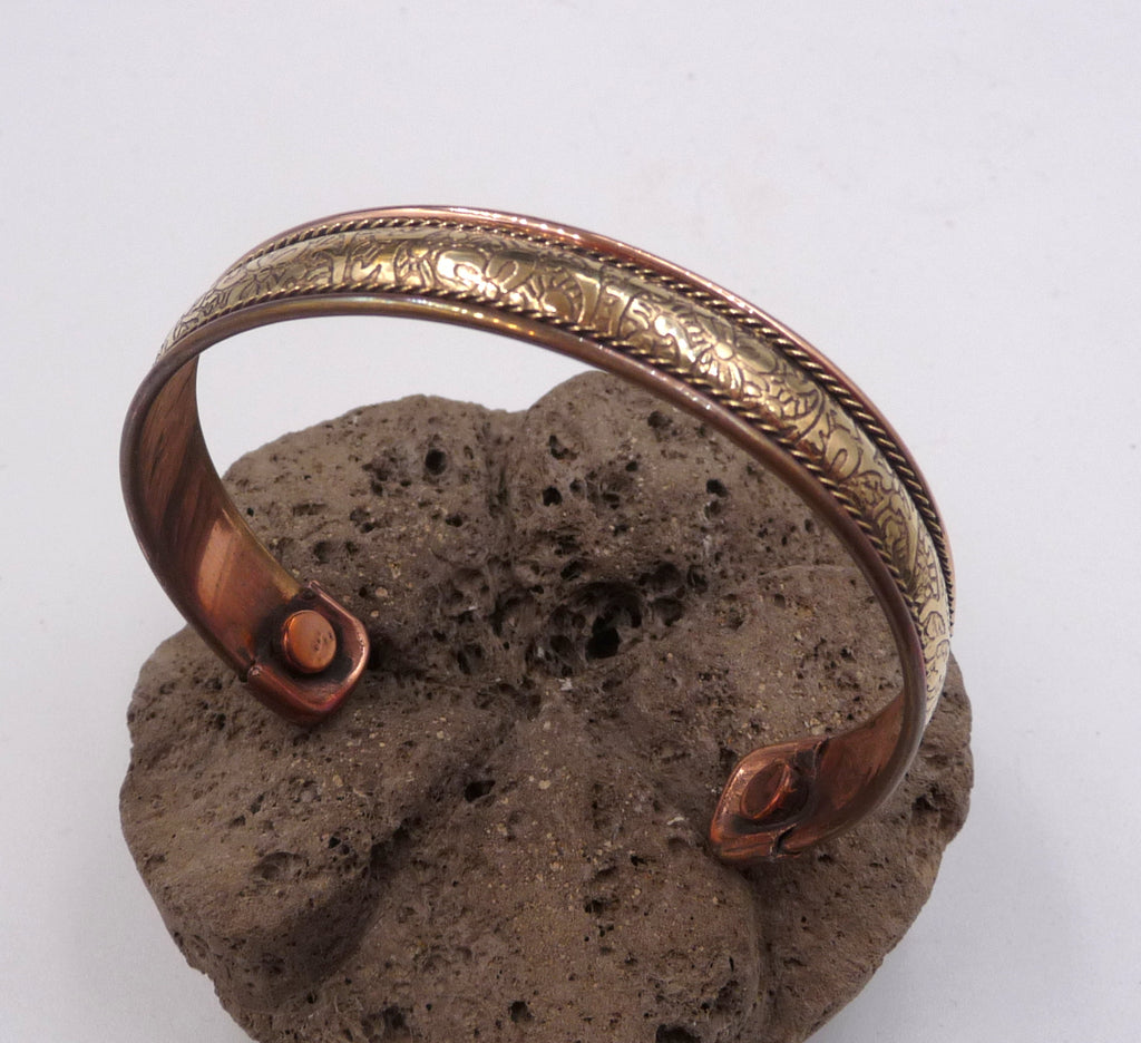 Bracelet magnétique en cuivre anti-douleurs avec aimants