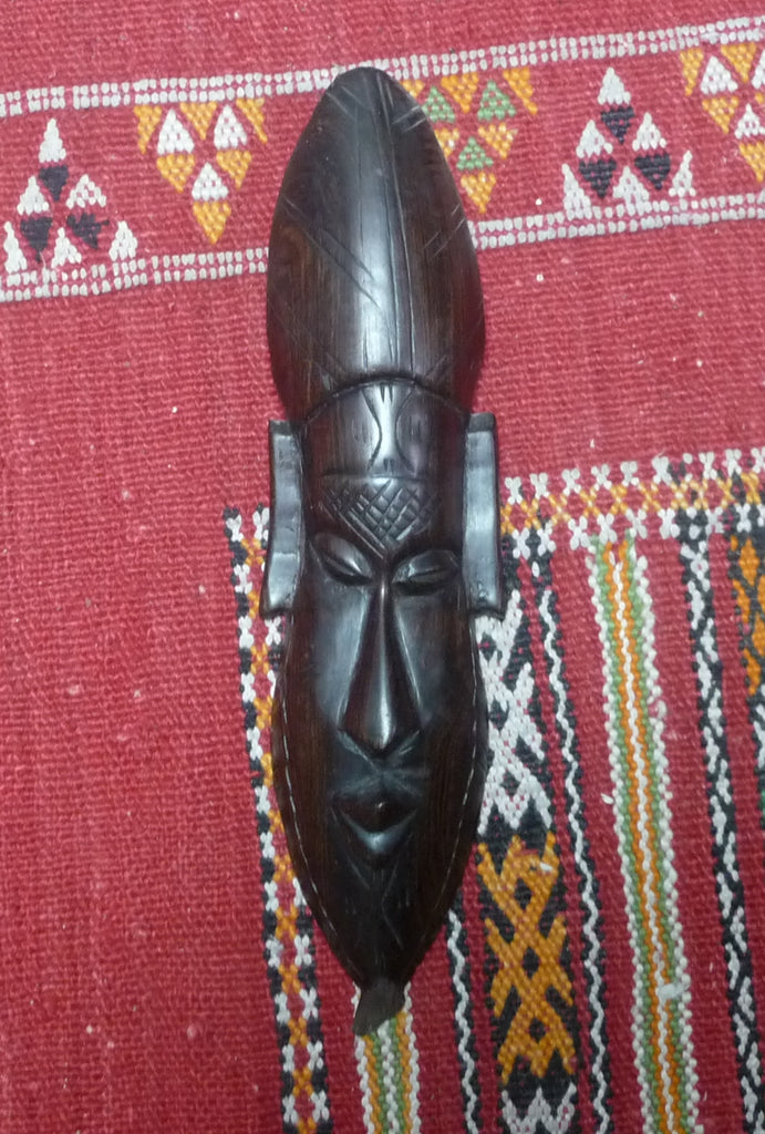 Masque africain Dioula en bois d'ébène - Artisanat du Sénégal
