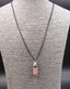 Collier avec pendentif pointe en Rhodonite de Tanzanie - Equilibre et protection