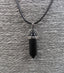 Collier avec pendentif pointe en Onyx naturel. Protège la grossesse.