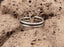 Bague de pied / orteil bijou couleur argent Inde Nagpur