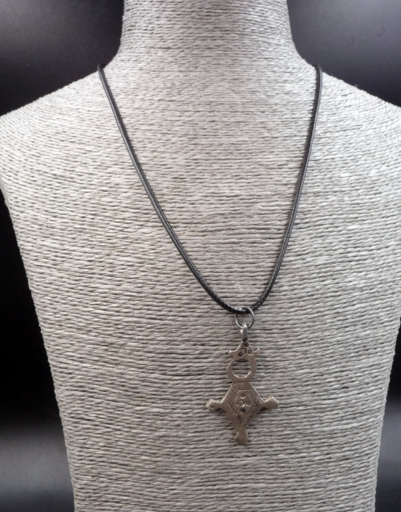 Collier Croix du sud touareg argent Niger pendentif d'Agadez
