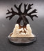 Crèche de Noël forme baobab en corne de zébu Madagascar