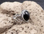 Bague en Onyx (agate noire) d'Uruguay