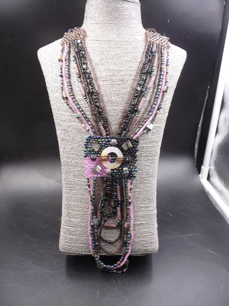 Collier Manon en perles de rocaille et nacre