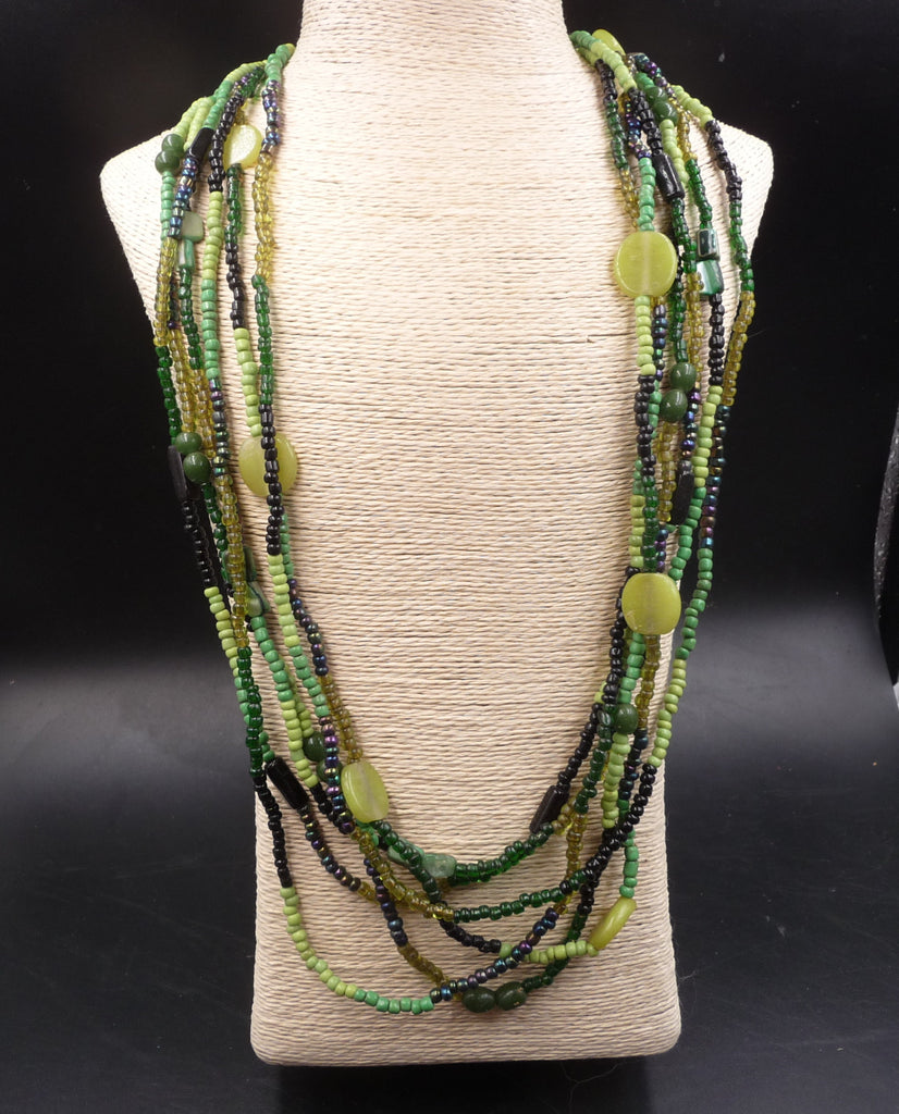 Collier Louna en perles de rocaille et perles de verre
