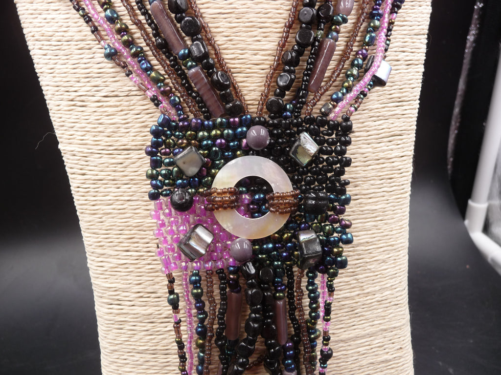 Collier Manon en perles de rocaille et nacre