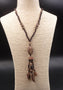 Collier ethnique Katmandou en bois artisanat du Népal