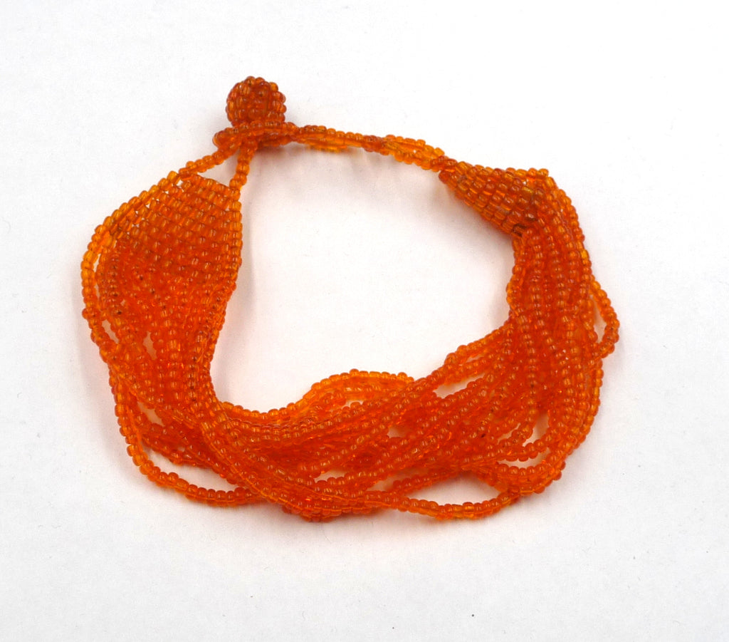 Bracelet Cassandra en perles de rocaille oranges